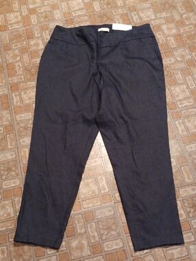 Cato Dark Navy Pull-On Ankle Pants